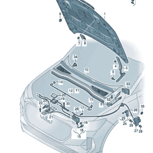 89A823029A 前舱盖适用于奥迪Q4e tron