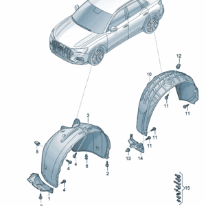 89D805897 89D805898 车轮扰流板适用于奥迪Q5e tron product image