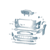 89D807725GRU 保险杠盖板 适用于奥迪Q5e tron product image