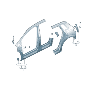 89D810075  89D810076 侧围件适用于奥迪Q5e tron