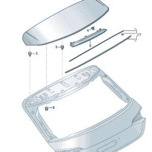 89D827933GRU后扰流板适用于奥迪Q5e tron