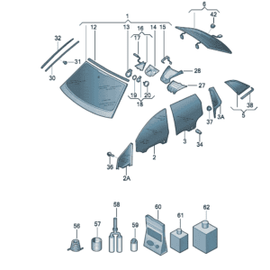 89D845099ANVB  挡风玻璃 适用于奥迪Q5e tron