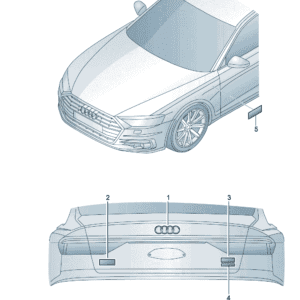 89D853742 AUDI字符适用于奥迪Q5e tron