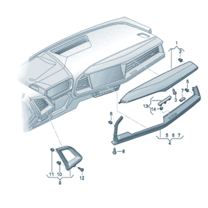 89D857200 挡板适用于奥迪Q5e tron