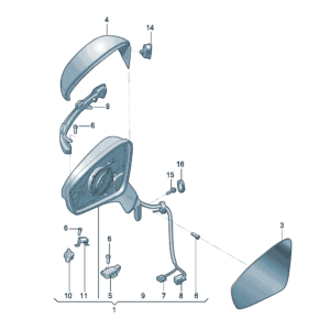 89D857507B  89D857508B 倒车镜适用于奥迪Q5e tron