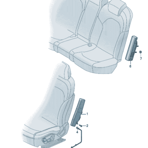 89D880241E 89D880242E 侧面安全气囊单元适用于奥迪Q5e tron