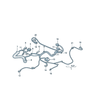 89D971366A 89D971366J 座椅底架线束适用于奥迪Q5e tron
