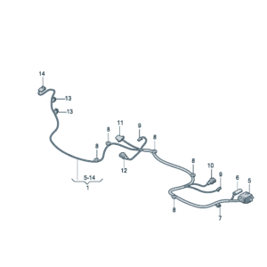 89D971391B 靠背_调整线束 适用于奥迪Q5e tron