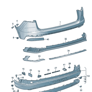 89G807511GRU  保险杠盖板 适用于奥迪Q4e tron