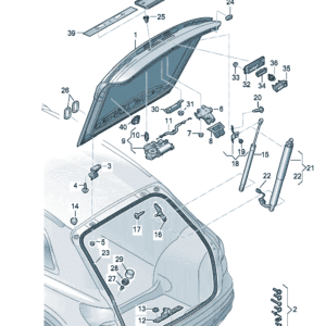 89G827025 后舱盖适用于奥迪Q4e tron