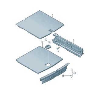 89G863463 行李箱地板垫适用于奥迪Q4e tron