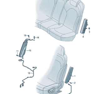 89G880241D 	89G880242D 侧面安全气囊适用于奥迪Q4e tron