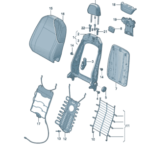 8WD881045C 	8WD881046C 靠背坐垫适用于奥迪Q4e tron