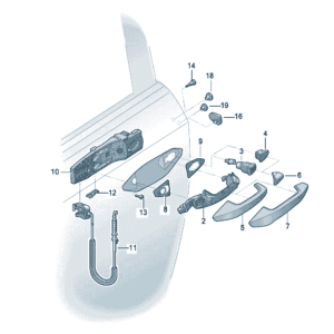 8Y0959121  8Y0959122 把手适用于奥迪Q5e tron