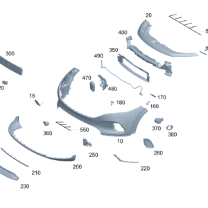 A24388019029999 保险杠饰板 下部适用于奥迪A7L
