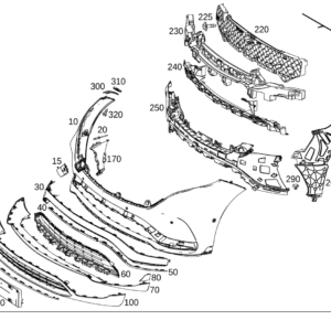 A2938851100 A2938857200 保险杠适用于奔驰EQC 350