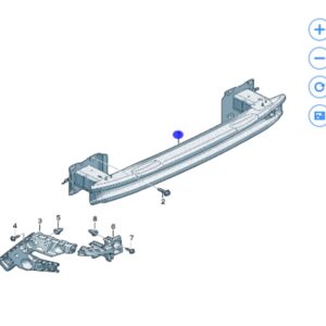 11H 807 305 A 保险杠支架 适用于安徽大众与众06