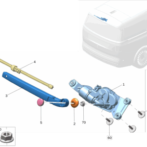 6600076020 后雨刮电机适用于极氪001
