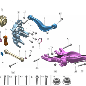 6600091828 后轮毂轴承 适用于极氪001