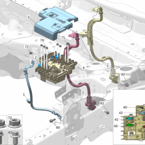 6600124321 主蓄电池接地线 适用于极氪001