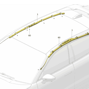 6600134438 6600134433 侧气帘 右 侧气帘 左适用于极氪001