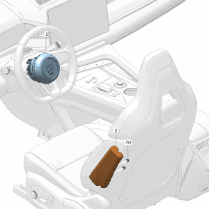 6600134656 	6600134413 驾驶侧安全气囊 侧气囊 左适用于极氪001