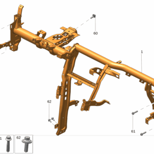 6600138033 	仪表板横梁适用于极氪001