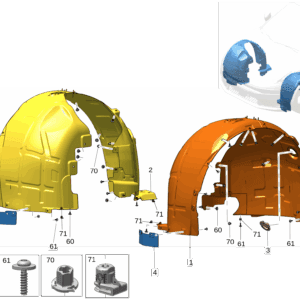 6600141650 6600141653 前轮罩挡泥板 适用于极氪001
