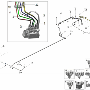 6600141804 前气囊空气管路 右 适用于极氪001