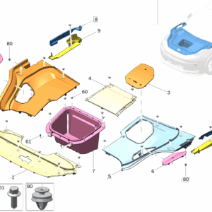 6600142208 	发动机舱前盖板 适用于极氪001