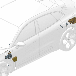 6600143245	充电口盖外板 适用于极氪001