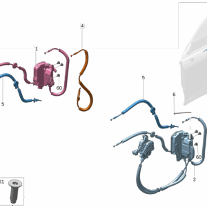 6600150856  6600150858 前门锁 适用于极氪001