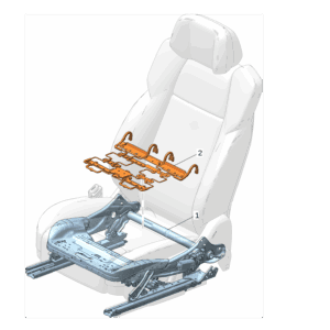 6600197607 前座椅坐垫骨架 左 适用于极氪009