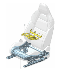 6600197607 前座椅坐垫骨架 左 适用于极氪001