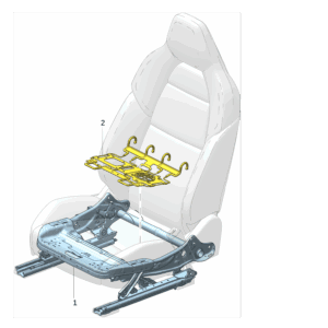 6600197611   前座椅坐垫骨架 右 适用于极氪001