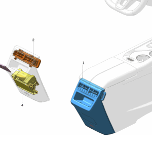 6600236716BA0 	副仪表台后板适用于极氪001