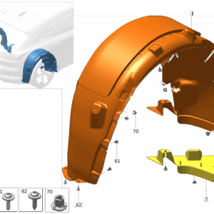 6608048447  6608048446  后轮罩挡泥板适用于极氪001