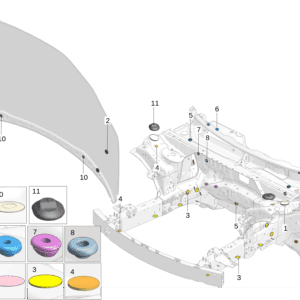 6608055827 	橡胶堵塞 适用于极氪001