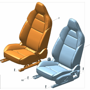 6608061428GA8 6608061423GA8 前座椅总成 左 前座椅总成 右适用于极氪001