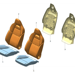 6608063111  6608063097  驾驶侧坐垫发泡  适用于极氪001