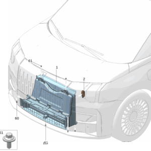 6608071736 可变进气格栅适用于极氪009