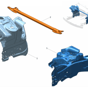 6608076305C15/ 6608127222C15 	前轮罩适用于极氪001