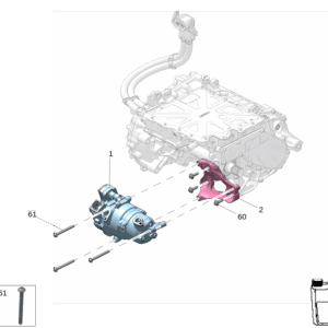 6608077454 空调压缩机适用于极氪001