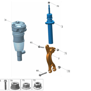 6608090329 	6608090328 	前减震器下叉臂 适用于极氪001