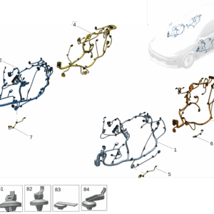6608098387 前门线束左 适用于极氪001