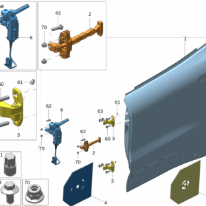 6608127073C15  6608102120C15 6608102121C15 6608127072C15 后车门适用于极氪001