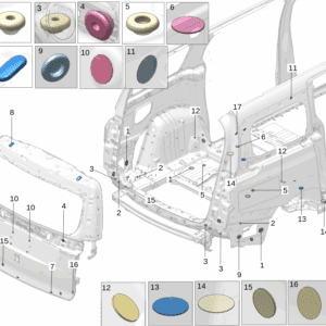 8888575902 热熔胶堵盖 适用于极氪009