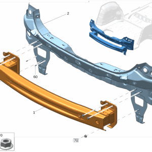 8889465793C15 后保险杠防撞梁 适用于极氪001