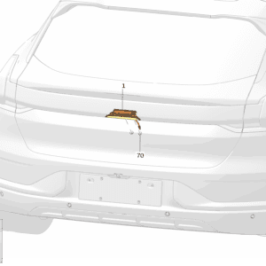 8889469002 尾门软把手适用于极氪001