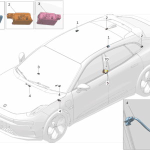 8889731561 8889731573 后阅读灯 左 后阅读灯 右适用于极氪001